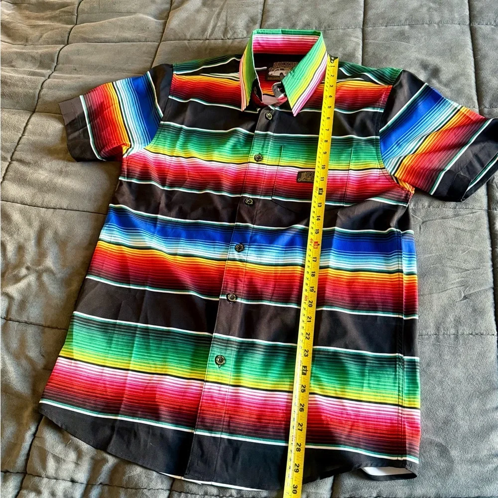 DIXXON Party Shirt Multicolor Striped Size small Rare! Long ago sold out! - Picture 8 of 8